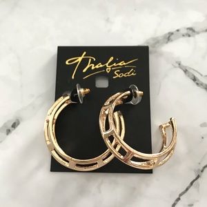 🌺2 for $22 🌺NWT Thalia Sodi goldtone caged hoops